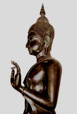 Walking Buddha image